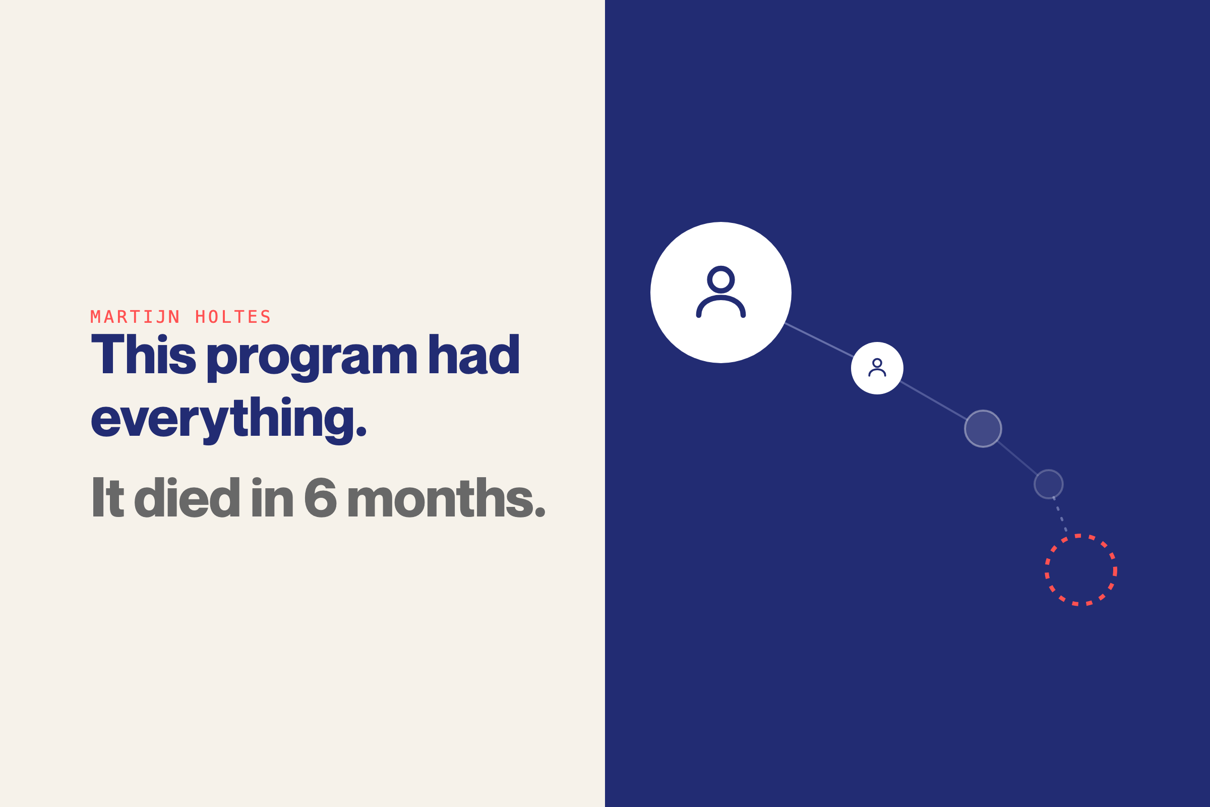 This advocacy program had everything. It died in six months.